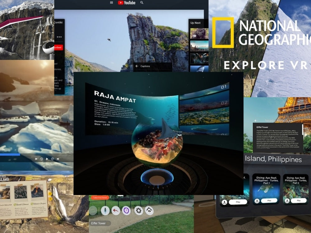 Nationa Geographic snap shot in a VR headset